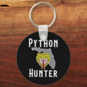 Florida Invasive Pythons Jagen Schlüsselanhänger (Vorderseite)