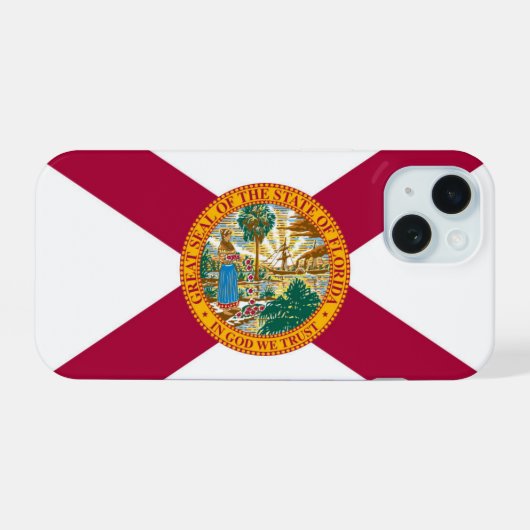 Florida iPhone 15 Hülle (Rückseite (Horizontal))