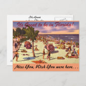 Florida, ist es groß, herein zu sein postkarte (Vorne/Hinten)