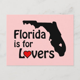 Florida ist für Liebende Postkarte