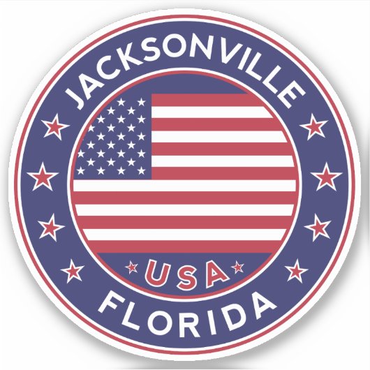 Florida, Jacksonville Aufkleber (Vorderseite)