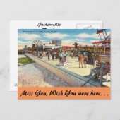 Florida, Jacksonville, Boardwalk Postkarte (Vorne/Hinten)