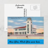 Florida, Jacksonville, Life Rettend Station Postkarte (Vorne/Hinten)