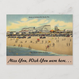 Florida, Jacksonville, Weltweit feinste Strände. Postkarte