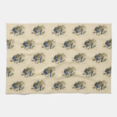 Florida Jay (Scrub-Jay) Audubons Vögel von Amerika Geschirrtuch (Horizontal)