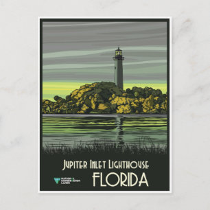 Florida, Jupiter Inlet Leuchtturm, Postkarte