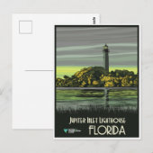 Florida, Jupiter Inlet Lighthouse, Postkarte (Vorne/Hinten)