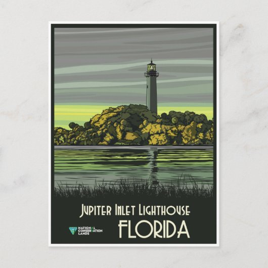 Florida, Jupiter Inlet Lighthouse, Postkarte (Vorderseite)