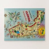 Florida Karte 16x20 BIG Stück Puzzle (Horizontal)