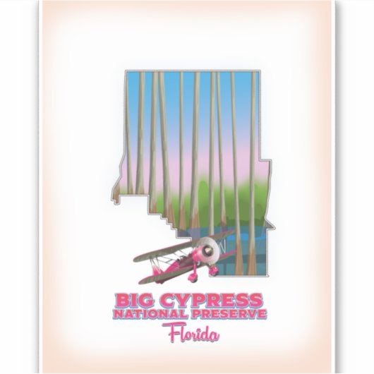 Florida-Karte Aufkleber (Vorderseite)