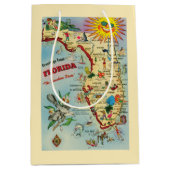 Florida-Karte Geschenktasche Mittlere Geschenktüte (Vorderseite)