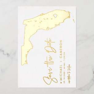 Florida Karte Minimalistische Schrift Foto Save Th