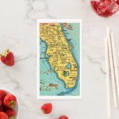 Florida-Karten-Gasttücher Serviette (Beispiel)