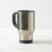 Florida-Karten-Reise-Tasse 1823 Reisebecher (Vorderseite Links)