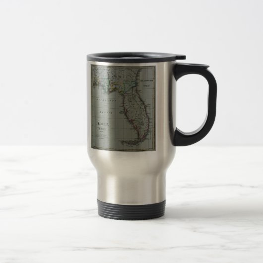 Florida-Karten-Reise-Tasse 1823 Reisebecher (Rechts)