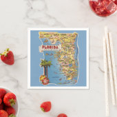 Florida-Karten-Servietten Serviette (Beispiel)