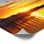 Florida Kayaker bei Sunset Poster (Ecke)