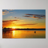 Florida Kayaker bei Sunset Poster (Vorne)