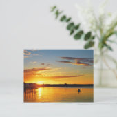 Florida Kayaker bei Sunset Postkarte (Stehend Vorderseite)