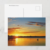 Florida Kayaker bei Sunset Postkarte (Vorne/Hinten)