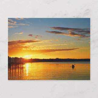 Florida Kayaker bei Sunset Postkarte