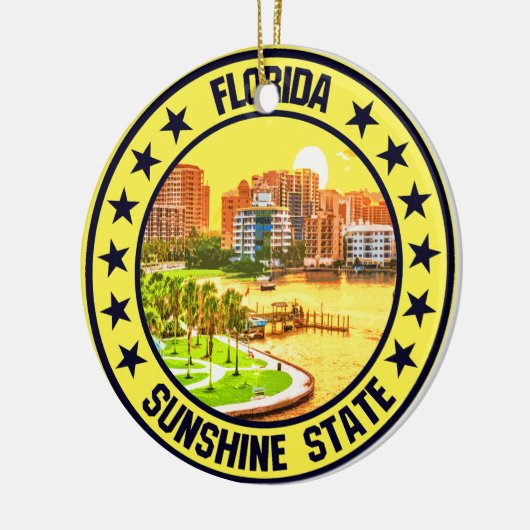 Florida Keramik Ornament (Links)