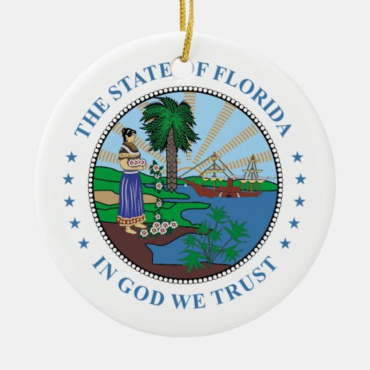 Florida Keramik Ornament (Vorne)