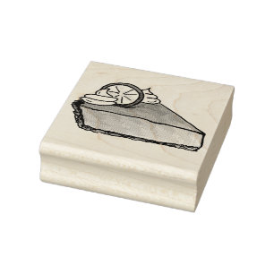 Florida Key Limon Keylime Pie Slice Dessert Briefm Gummistempel