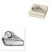 Florida Key Limon Keylime Pie Slice Dessert Briefm Gummistempel (Stempel)