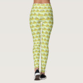 Florida Key Limon Pie Slice Slices Dessert Feinsch Leggings (Rückseite)