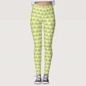 Florida Key Limon Pie Slice Slices Dessert Feinsch Leggings (Vorderseite)
