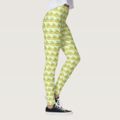 Florida Key Limon Pie Slice Slices Dessert Feinsch Leggings (Rechts)