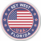 Florida, Key West Aufkleber (Vorderseite)
