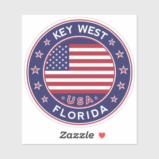 Florida, Key West Aufkleber (Blatt)