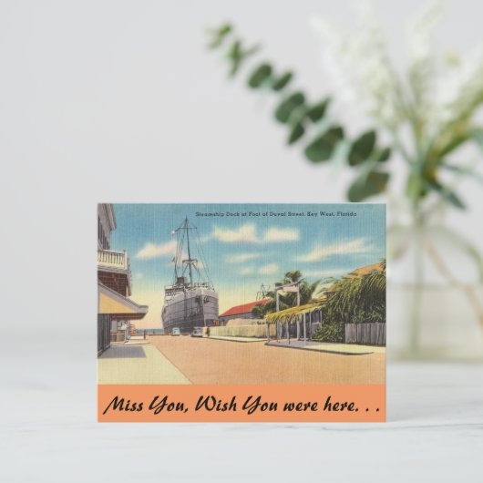Florida, Key West, Duval St. Postkarte (Stehend Vorderseite)