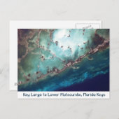 Florida Keys aus dem Weltraum Postkarte (Vorne/Hinten)