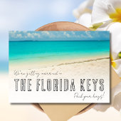 Florida Keys Beach Hochzeit Save the Date Ankündigung