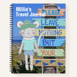 Florida Keys Beach Kid's Travel Journal Notizblock