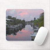 Florida Keys Canal Sunset Mousepad (Mit Mouse)