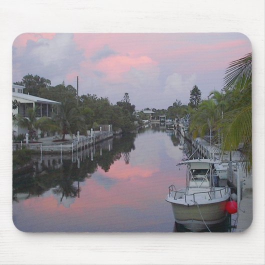 Florida Keys Canal Sunset Mousepad (Vorne)
