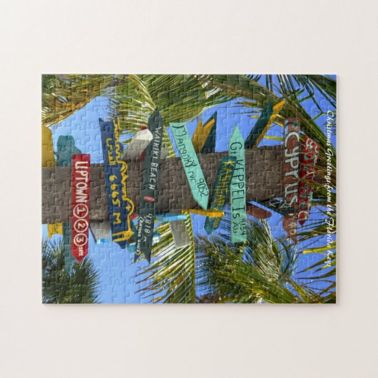 Florida Keys.Christmas Grüße Puzzle (Horizontal)
