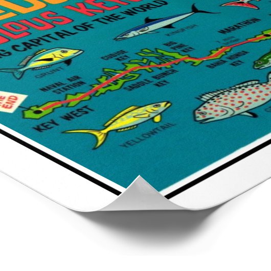 Florida Keys Fish Print Poster (Ecke)