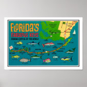 Florida Keys Fish Print Poster (Vorne)