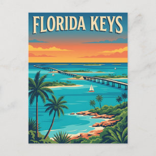 Florida Keys Florida Tropische Küsten Reise Postkarte
