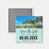 Florida Keys Hochzeit in Urlaubsort Save the Date Magnet (Vorderseite/Rückseite)