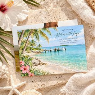 Florida Keys Hochzeitsfoto Save-the-Date-Karte Save The Date