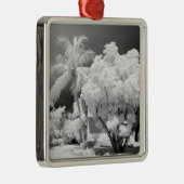 Florida Keys House und seine Palmen, USA.2 Ornament Aus Metall (Rechts)