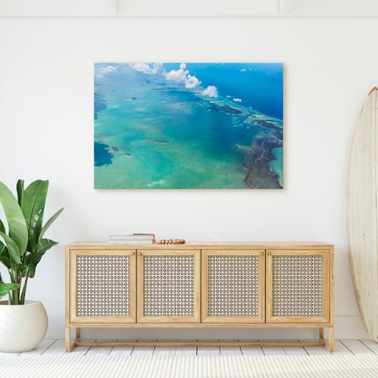 Florida Keys Islands vom Himmel Florida Leinwanddruck