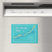 Florida Keys Karte mit Inselnamen Magnet (In Situ (Geschirrspüler))