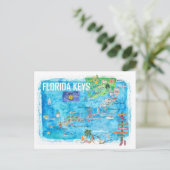Florida Keys Key West Marathon Key Largo Postkarte (Stehend Vorderseite)